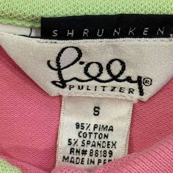 Lilly Pulitzer Pink Kids Polo Shirt - Picture 3 of 3